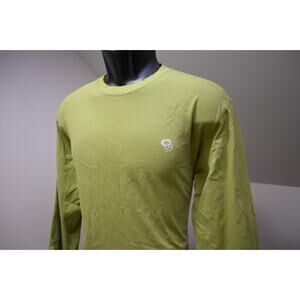 Mountain Hardwear Tee Shirt Graphic Green Long Sleeve Hiking Camp Mens Large